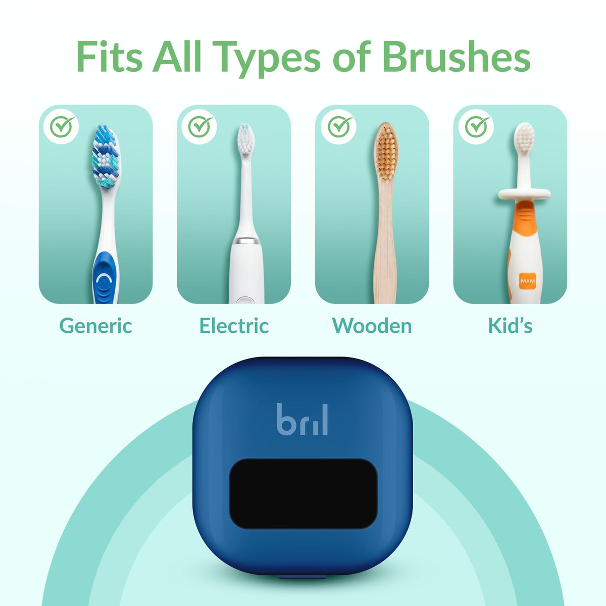 UV C Toothbrush Sanitizer and Holder (Multicolor)