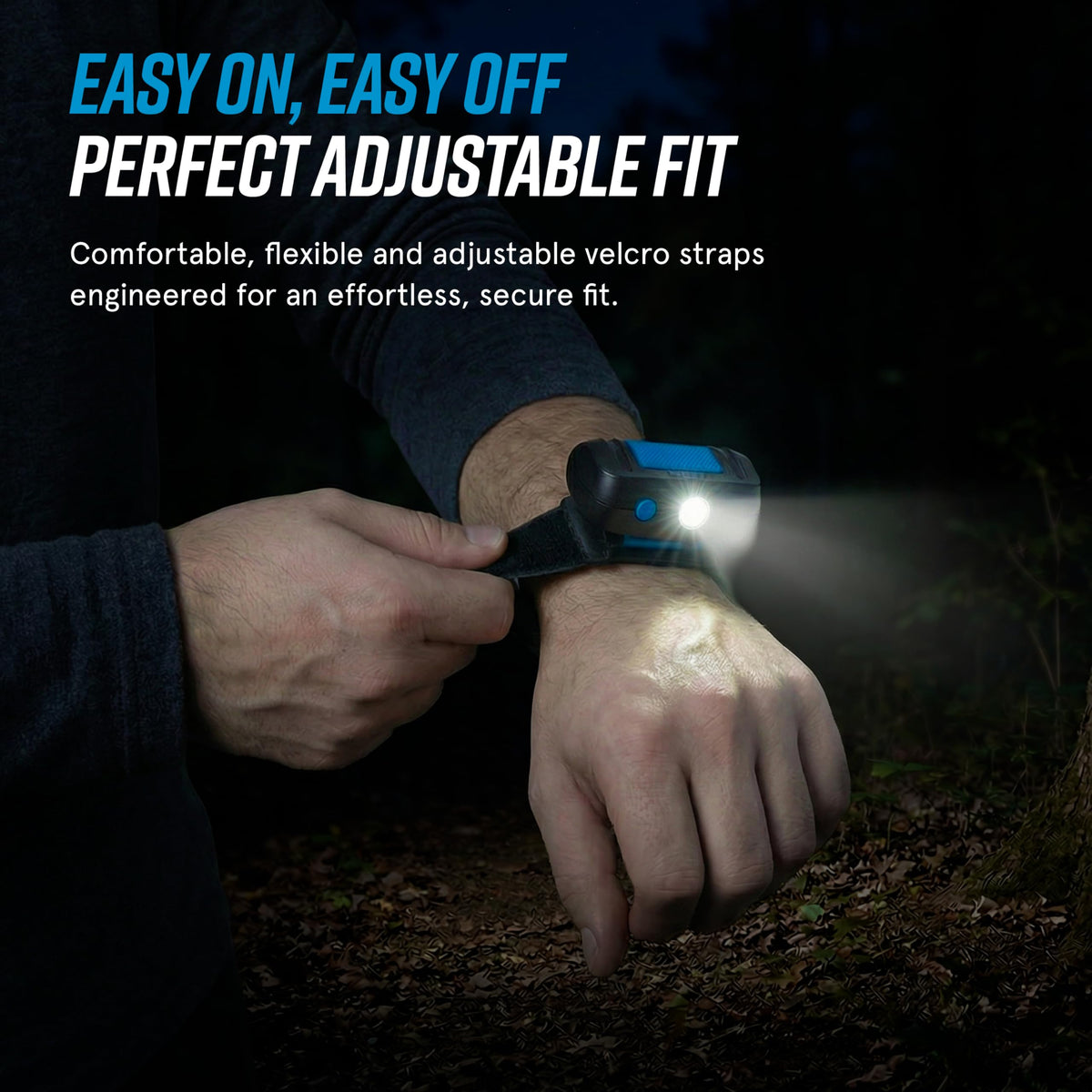 LightHound Light Up Reflective Dog Harness and Wrist Light (Medium)