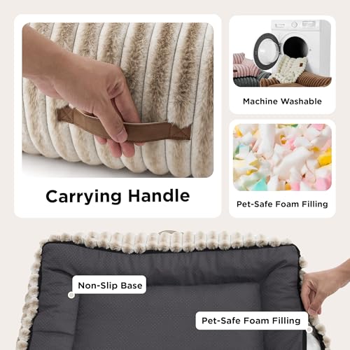 ComfyFleece® Shown on TV Fluffy Cat Couch for Pets (24x18x10" / Amphora)