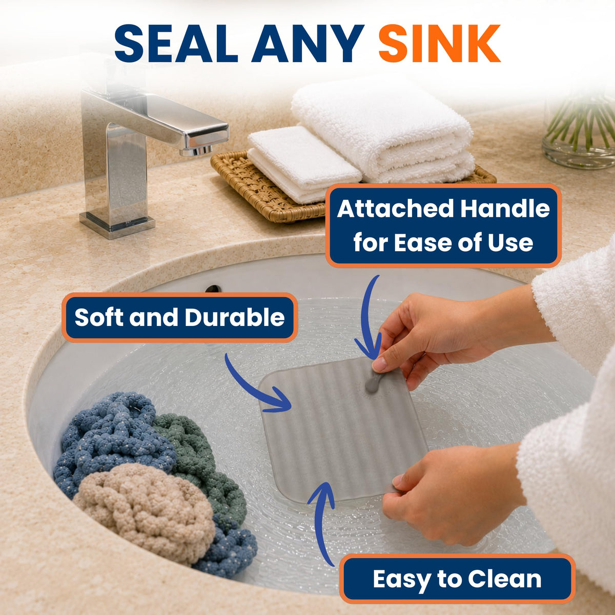 Travel Laundry Detergent Sheets with Universal Sink Stopper (Pocket Sheets (50) + Sink Stopper)