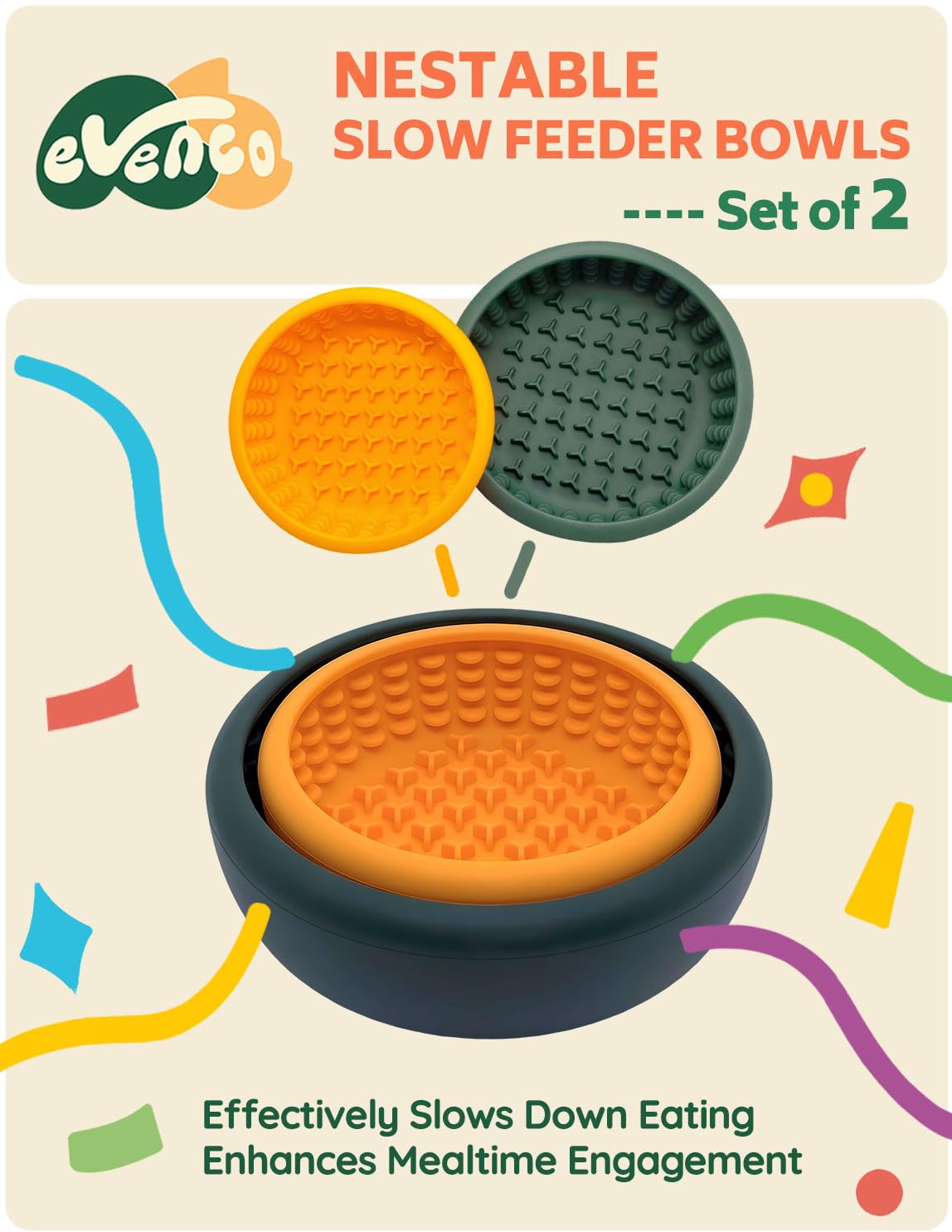 Dog Lick Bowl 2PCS