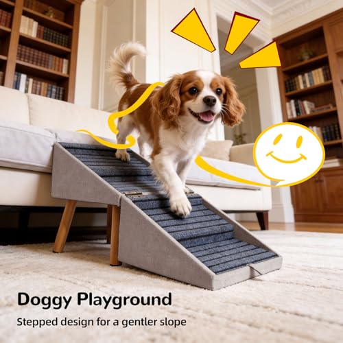 Dog ramp for Couch 2 (Light Brown / XL(17.13”H))