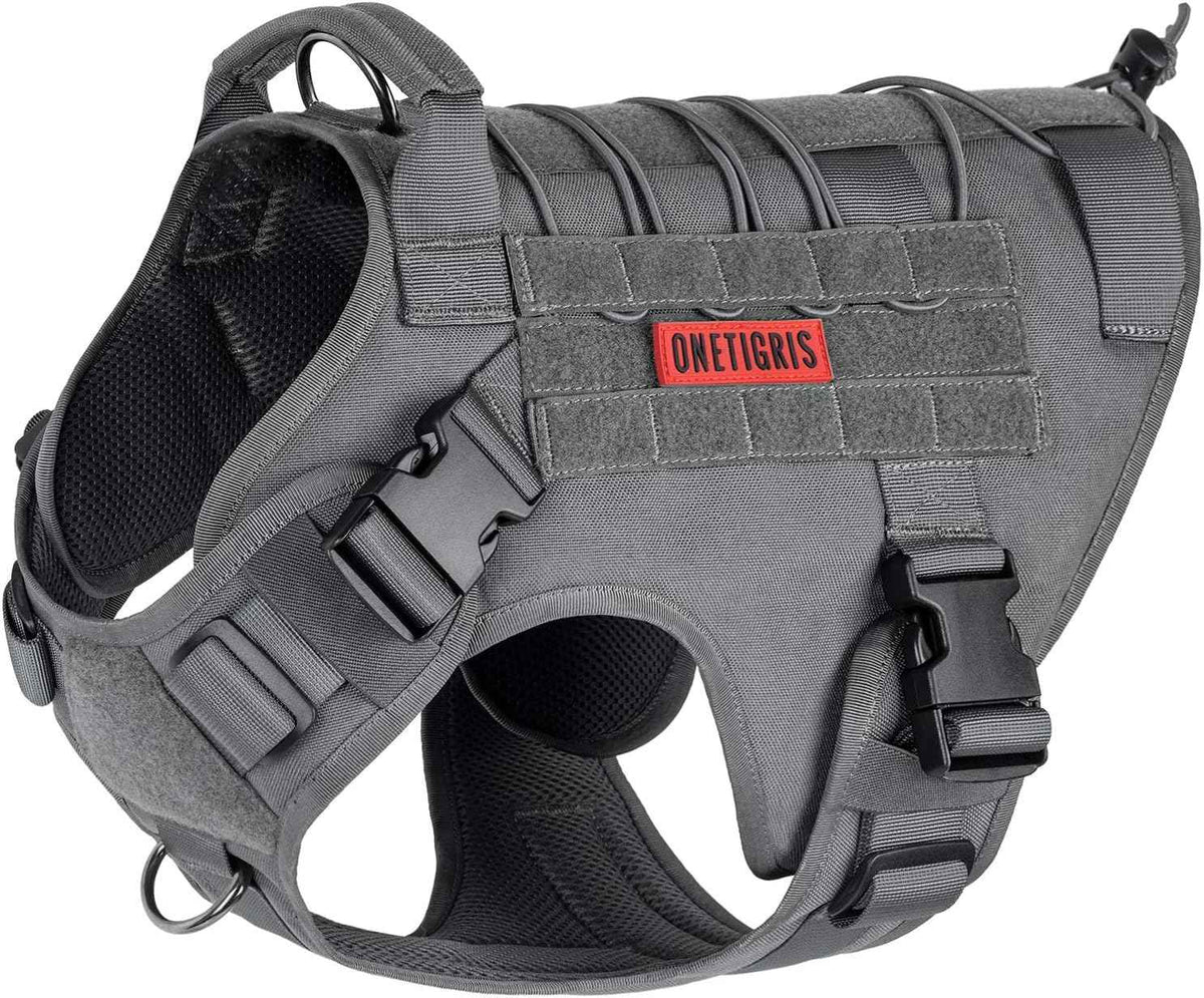 Tactical Dog Harness Vest No (X-Large / Grey)