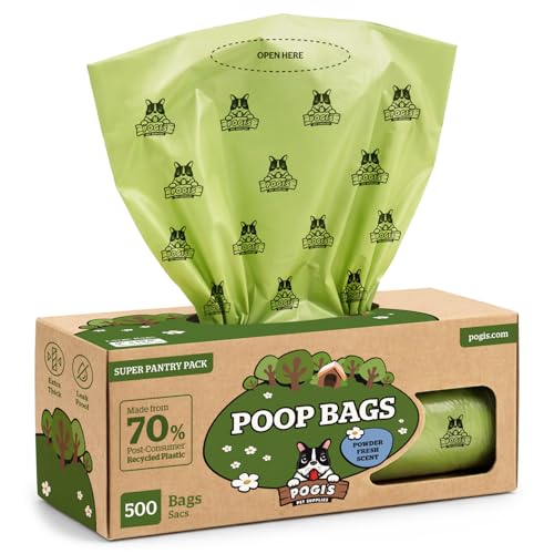 Pogi's Large Dog Poop Bags (1 Count (Pack of 500) / Scented)