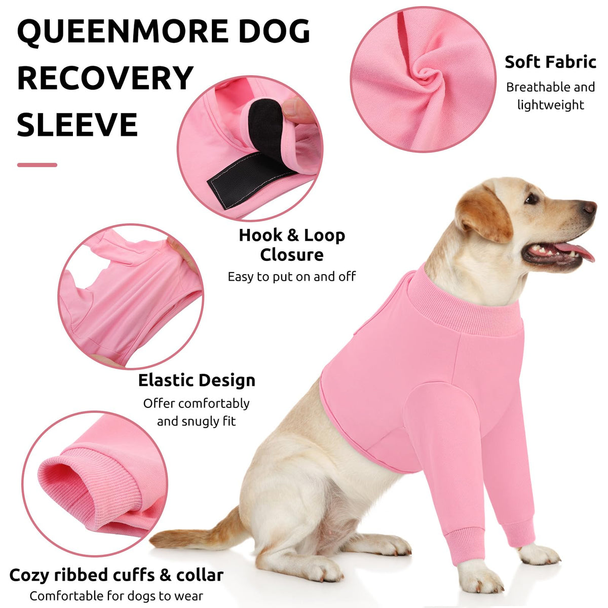 Large Recovery Suit for Dogs (XX-Large / Pink)