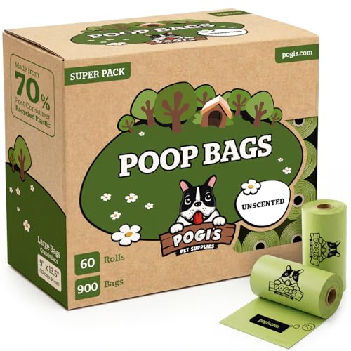 Pogi's Dog Poop Bags (1 Count (Pack of 900) / Unscented)