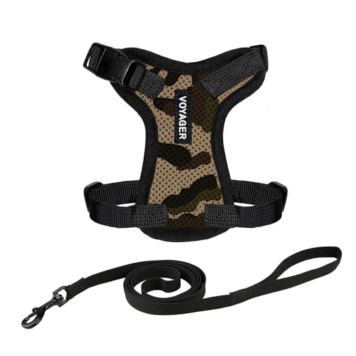 Voyager Step in Lock Cat Harness & Leash Set (Army/Black Trim / XXXS (Chest: 10.5 - 13"))