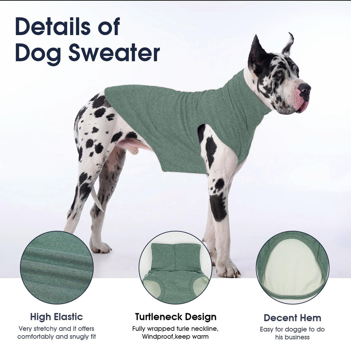 4XL Dog Sweater (XXXX-Large / Green)