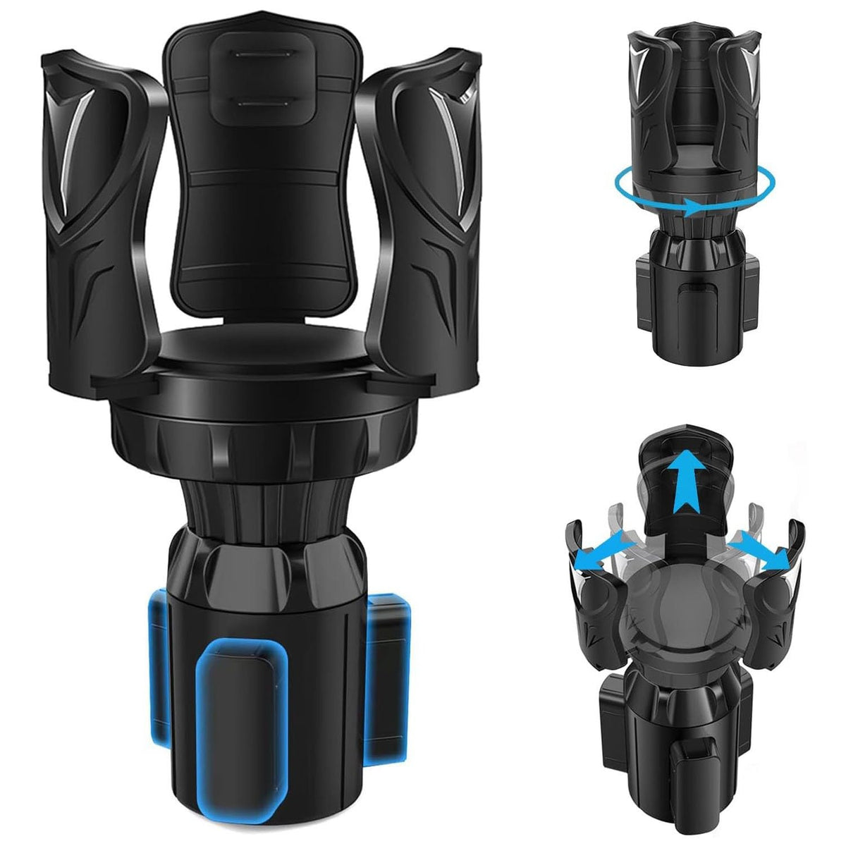 Cup Holder Expander for Car (Black)