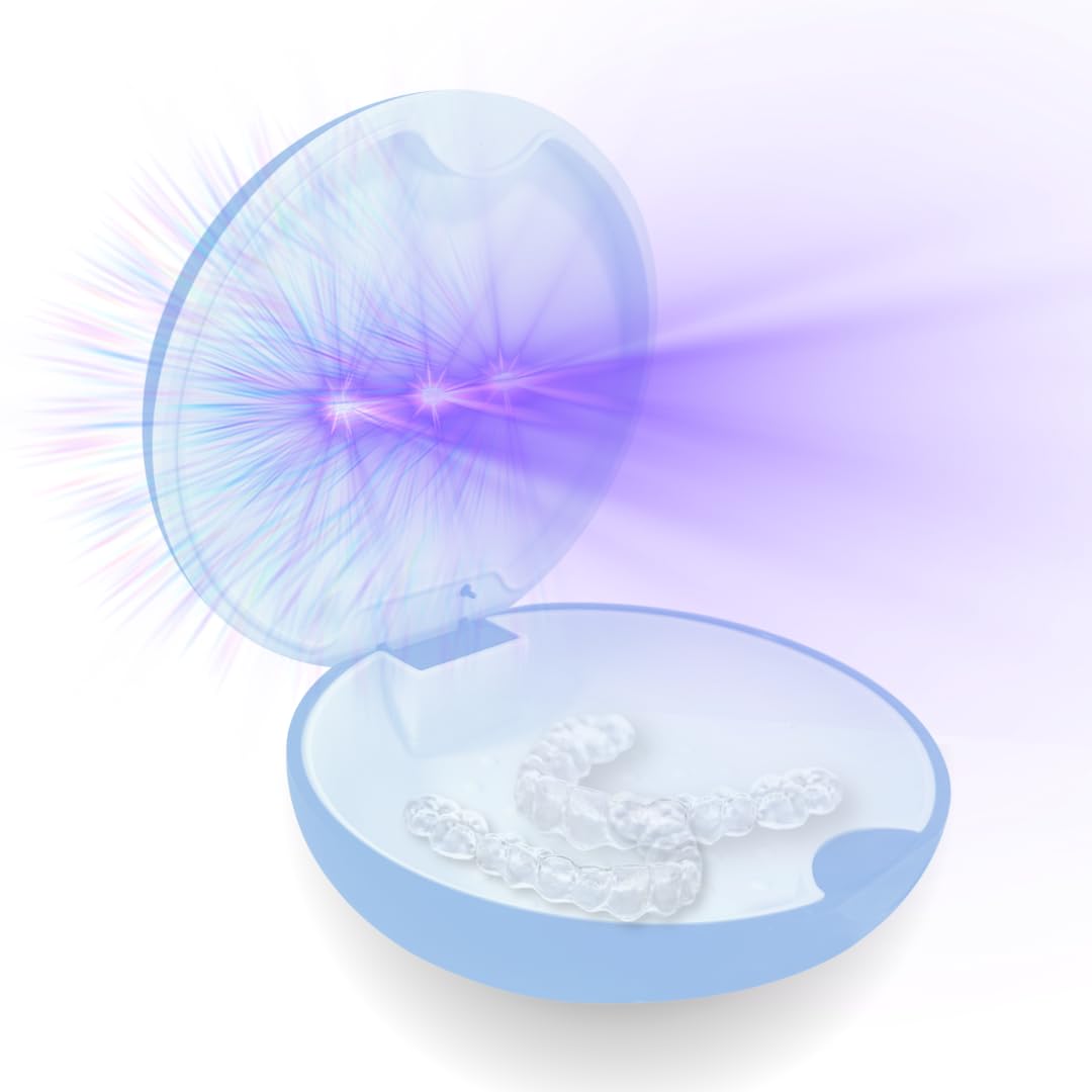 Tare&co UVC Ultraviolet Retainer Case Compatible with Invisalign (Periwinkle)