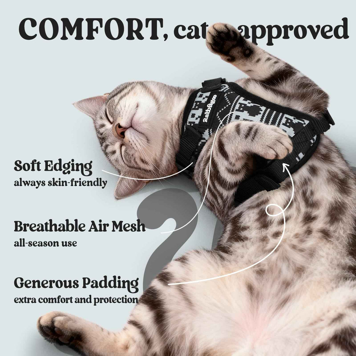 Cat Harness and Leash Set (Xxs / Pixel Tabby)