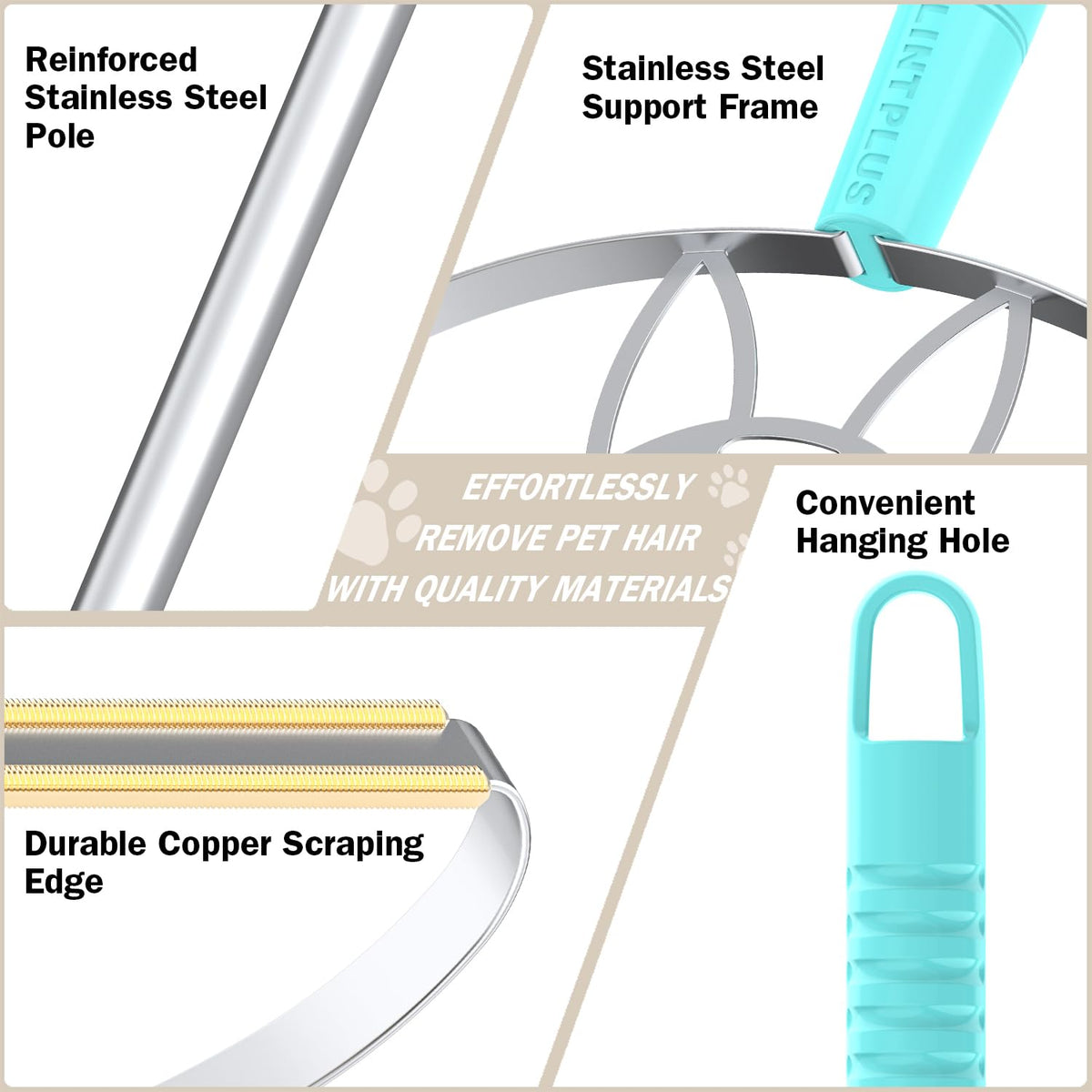 63“Ultra Long Carpet Rake by LINTPLUS