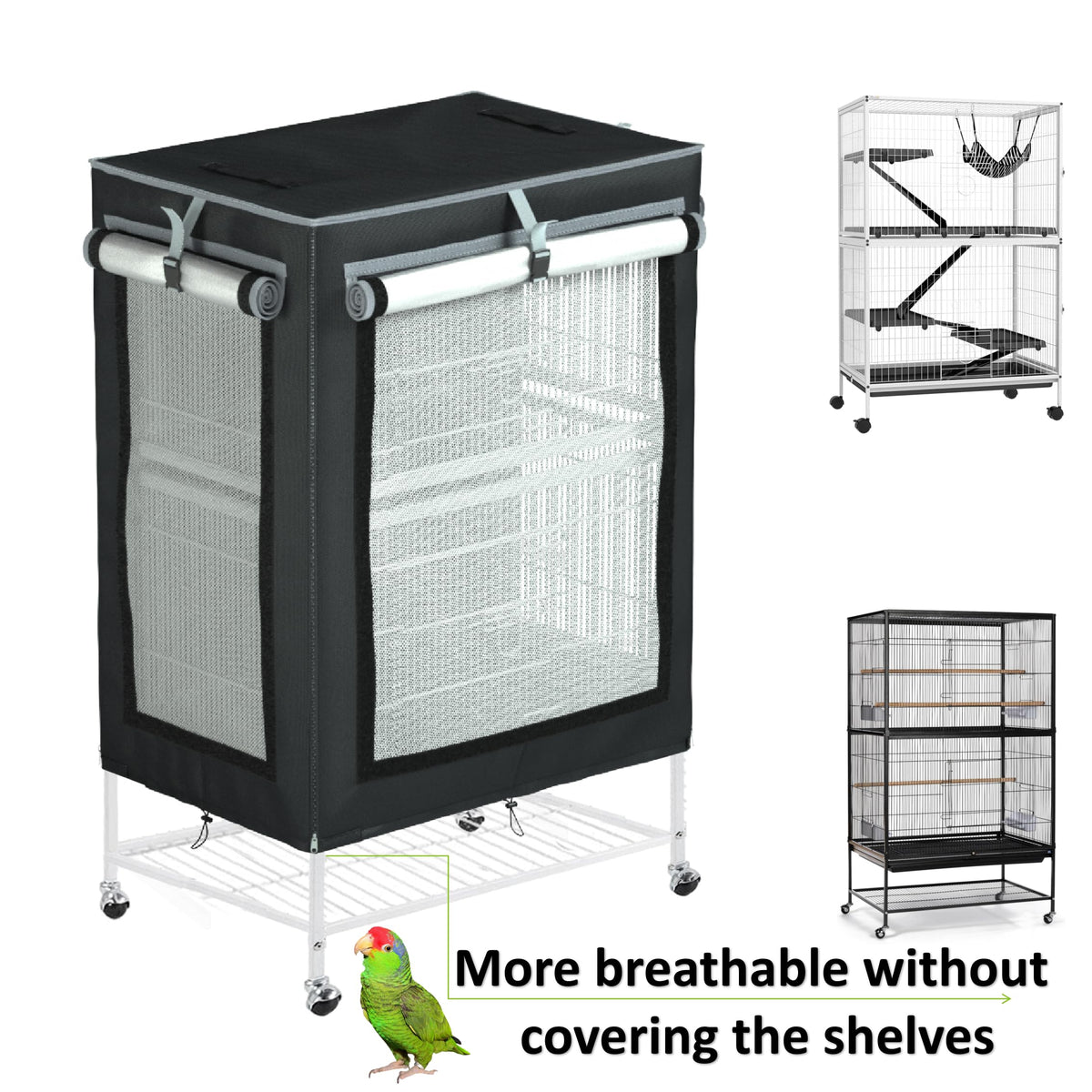 Large Bird Cage Cover (32.0"L x 21.0"W x 52.0"H)