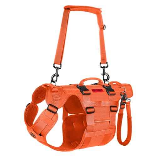 Dog Lift Harness for Large Dogs (Orange / L)