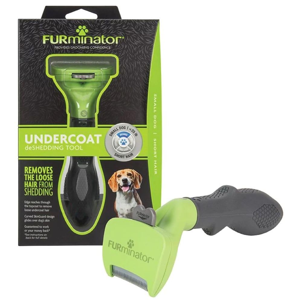 Small Dog Undercoat deShedding Tool for Short Hair (short hair - new model / Small)