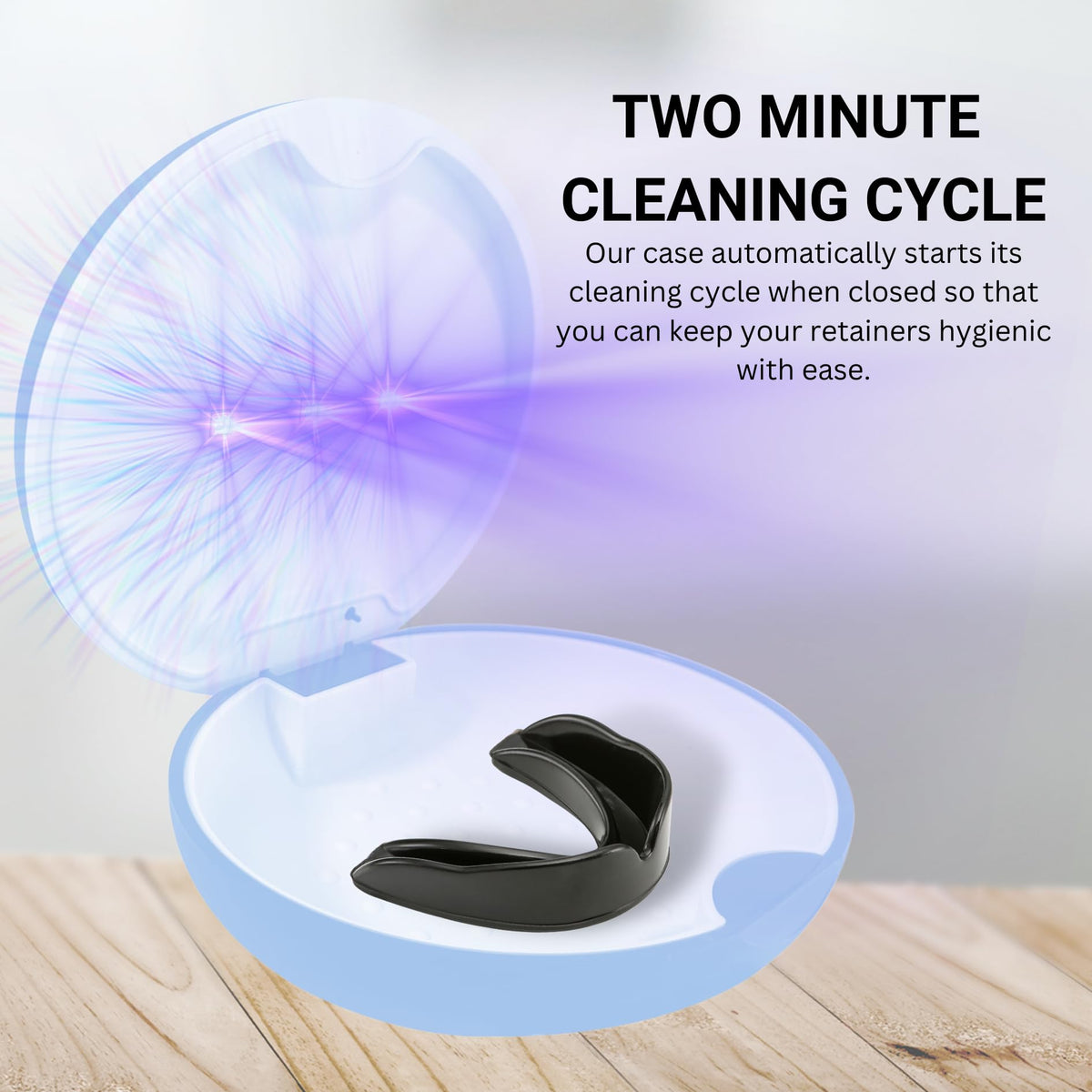 Tare&co UVC Ultraviolet Retainer Case Compatible with Invisalign (Periwinkle)