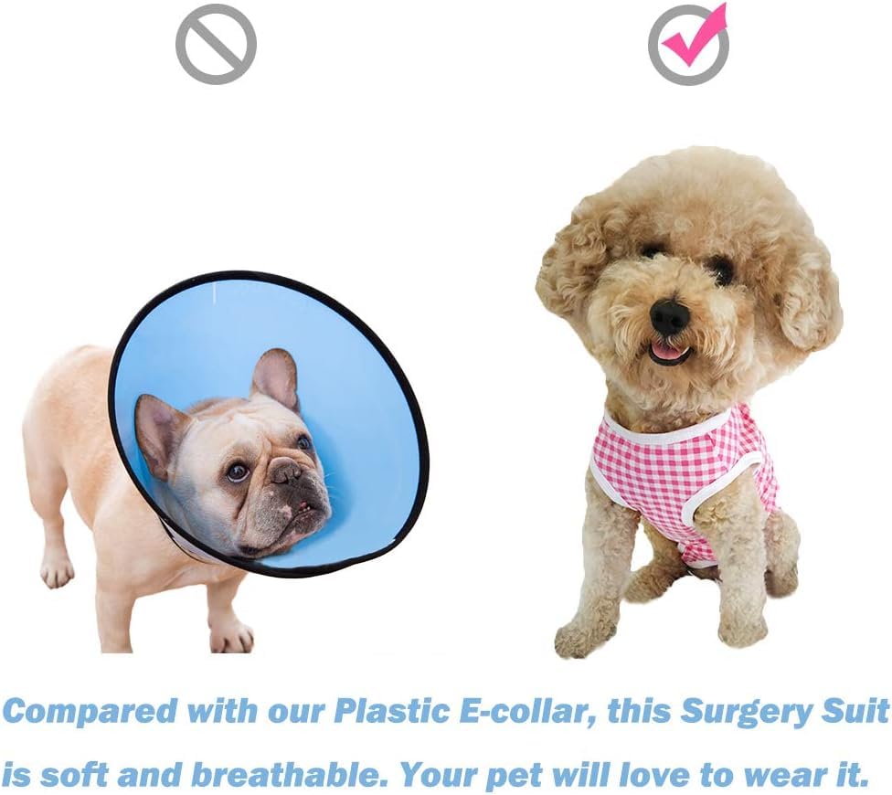 Dog Surgical Suit (XX-Small / grey and white)