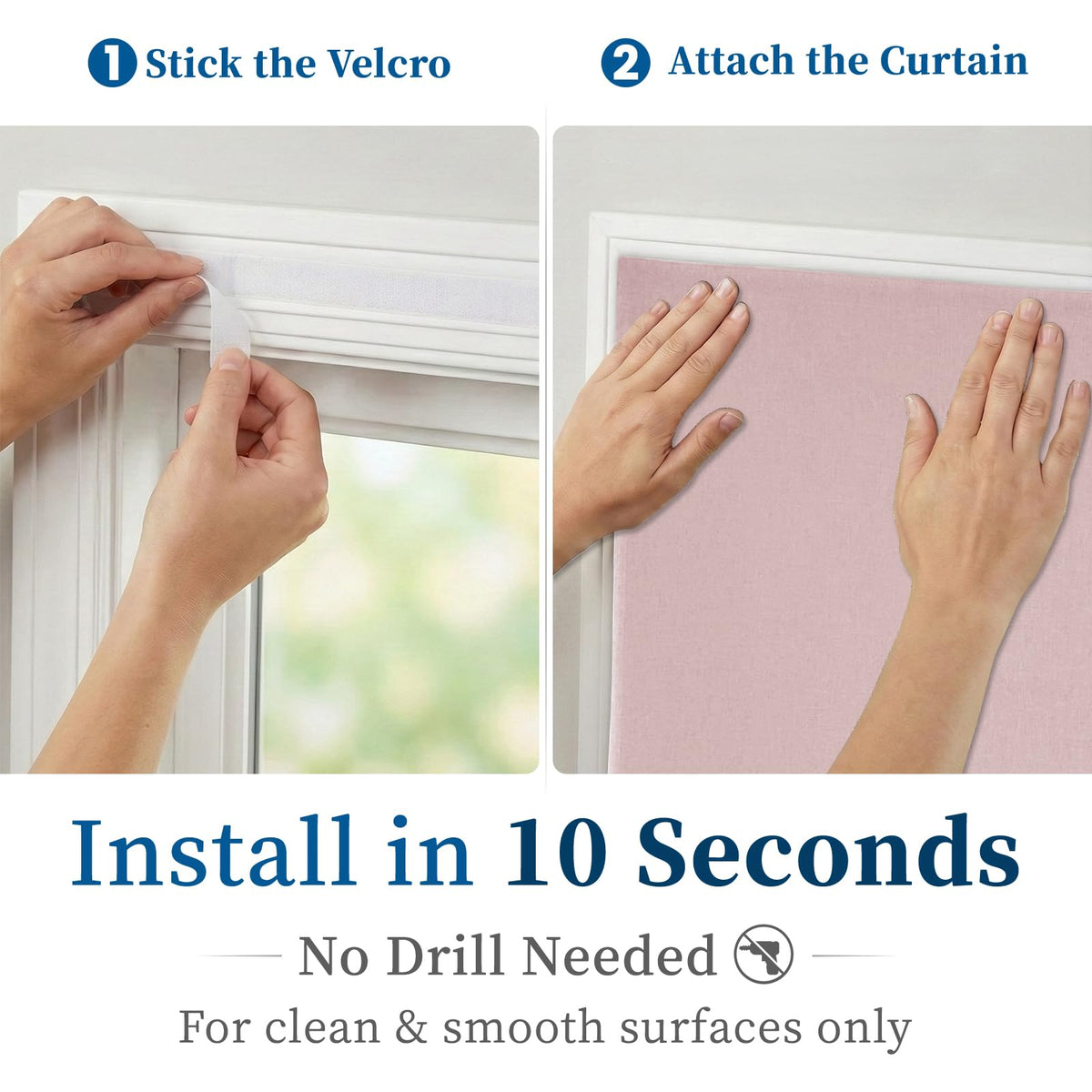 100% Blackout French Door Curtains (25"W x 40"L (Pack of 1) / Light Pink)