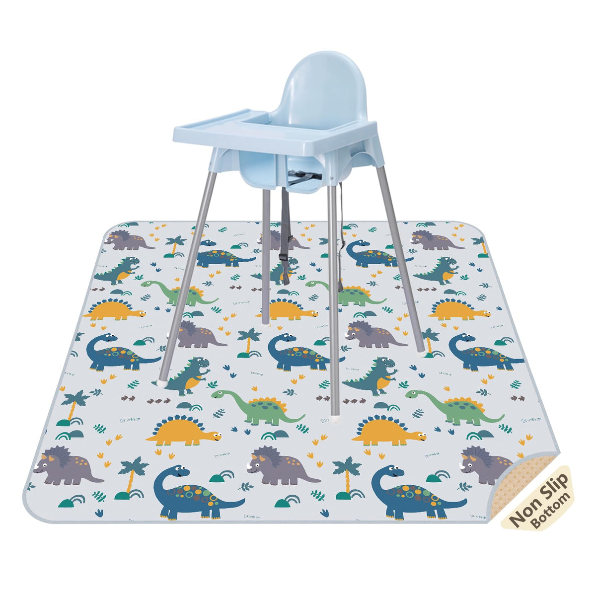 Splat Mat for Under High Chair (Dinosaur)