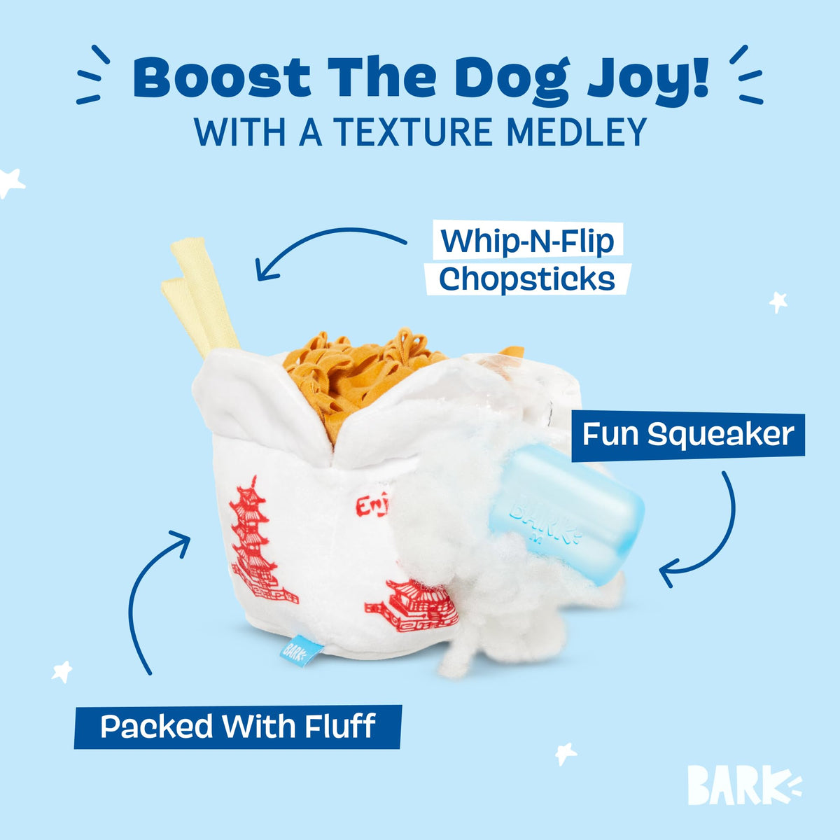 Chow Chow Mein Plush Dog Toy (Chow Chow Mein)