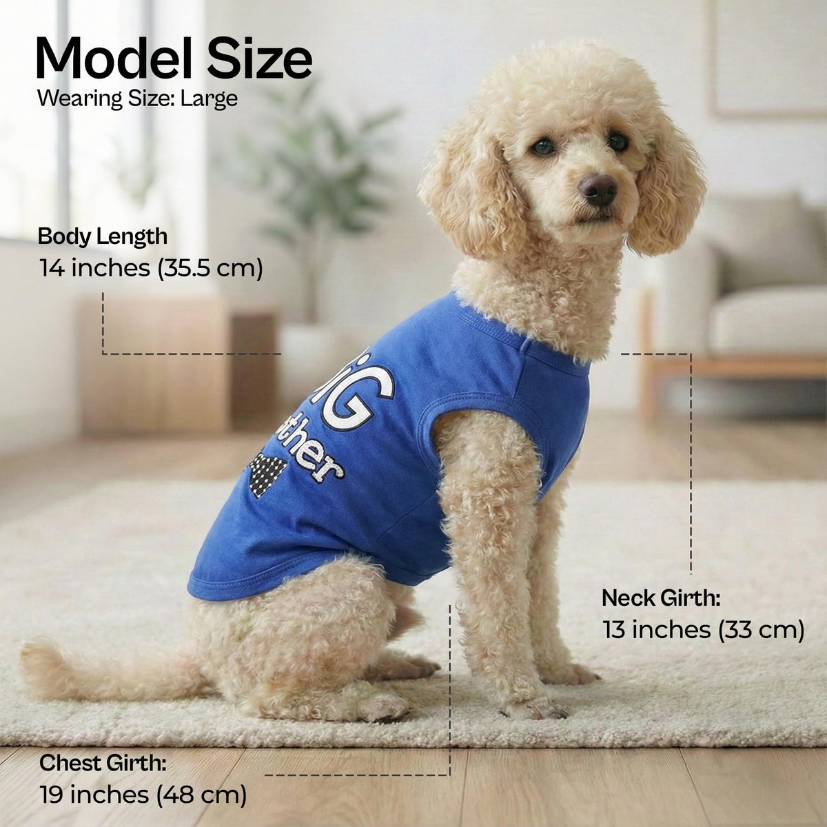 Dog Shirt 100% Cotton Shirts for Large Dogs (X-Large (18-25lbs))