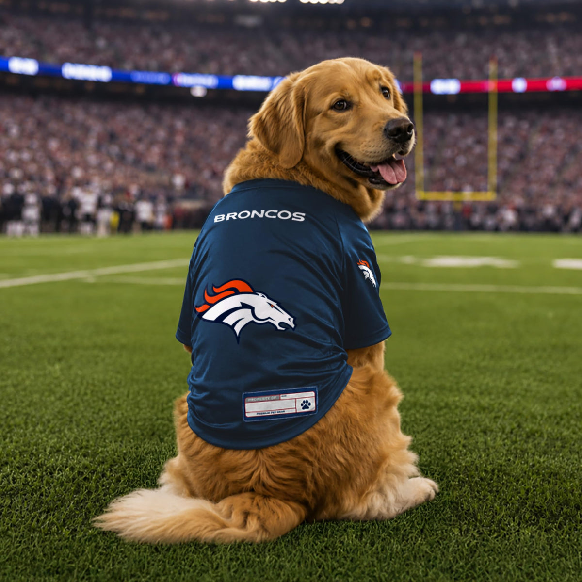NFL Denver Broncos Stretch Pet Jersey (Denver Broncos / Medium)
