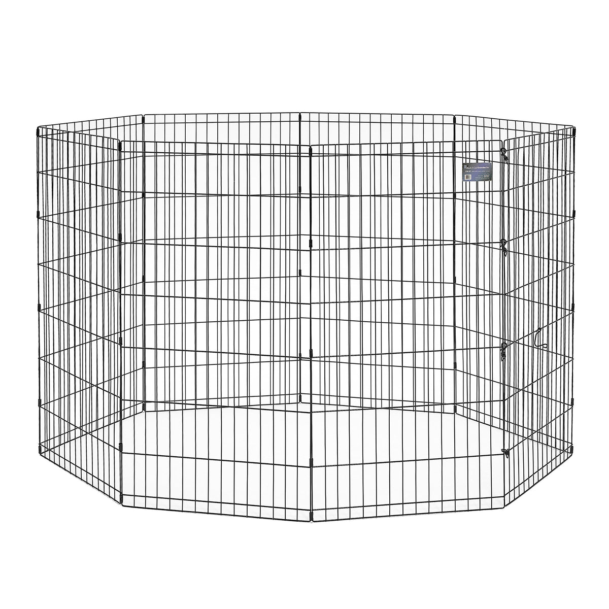 MidWest 48 Inch Exercise Pen (Black No Door / 48" H)