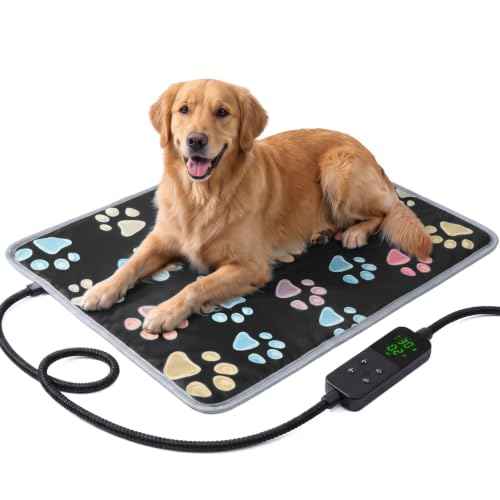 Pet Heating Pad for Cats & Dogs (40 X 28in / 1 pack black)