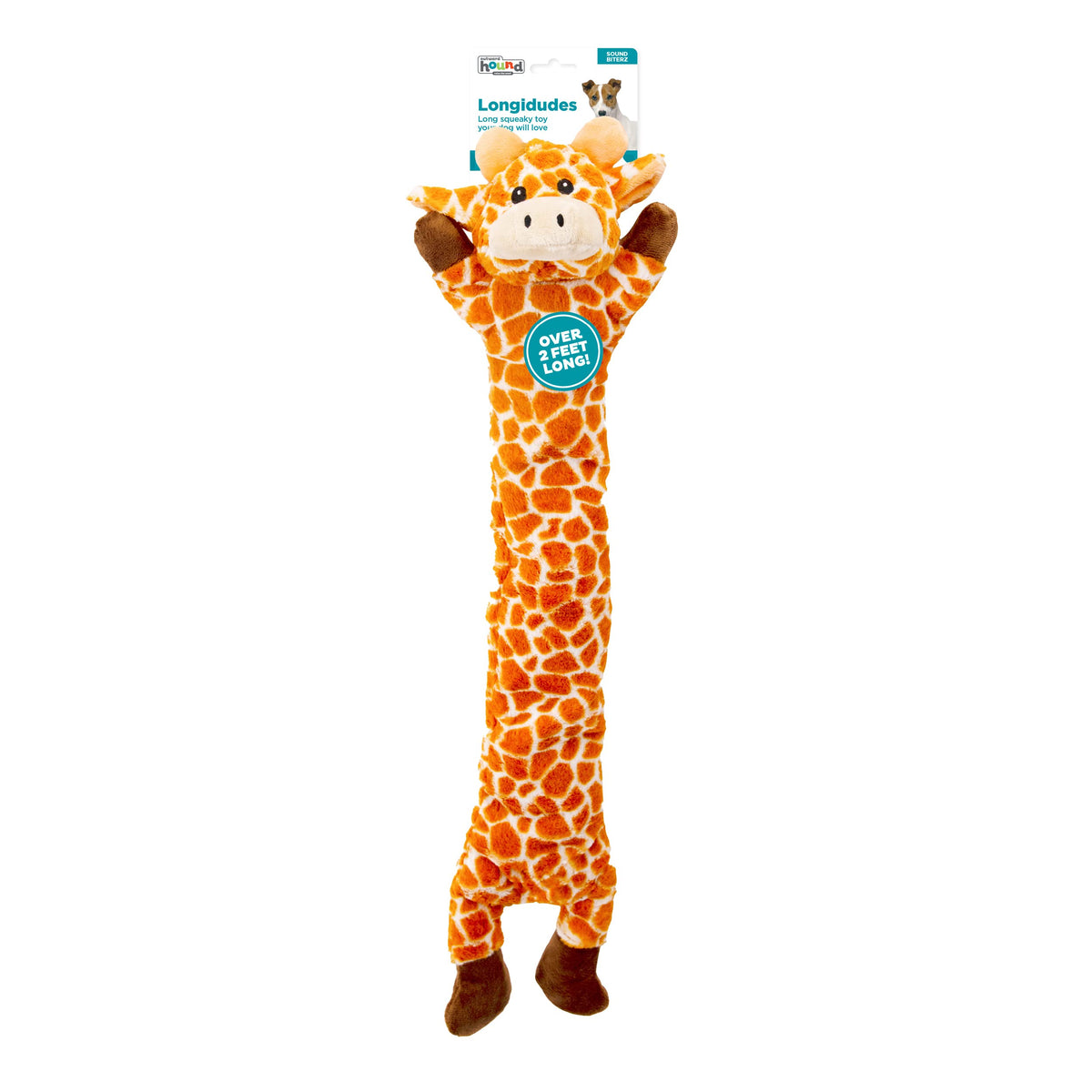 by Charming Pet Longidudes Giraffe Plush & Squeaky Dog Tug Toy