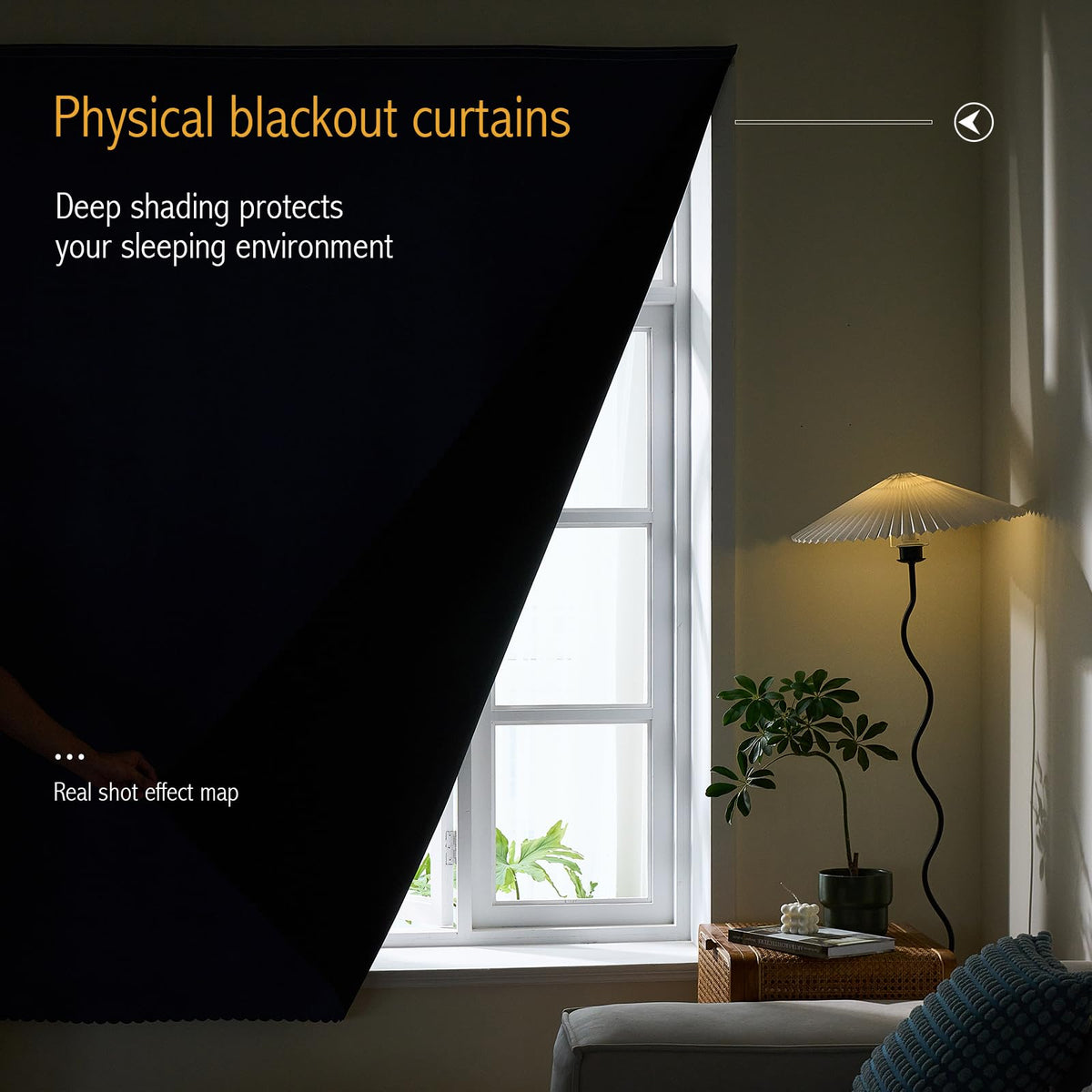 100% Black Out Curtains Adhesive Blackout Temporary Curtain No Drilling Window Shade Blackout Curtains for Bedroom (Navy Blue/ Thickened / 47"W x 84"L (Pack of 1))