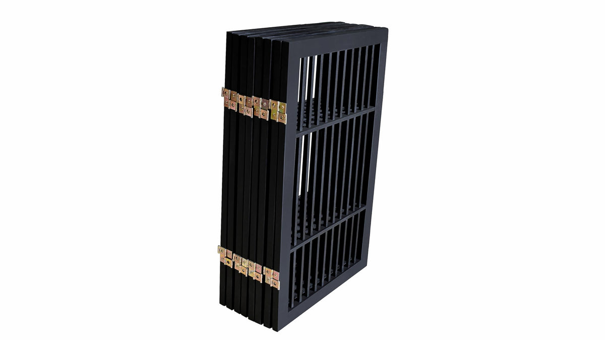 Pet Dog Gate Freestanding (8 Panel 30" Tall / Black Pet Gate)