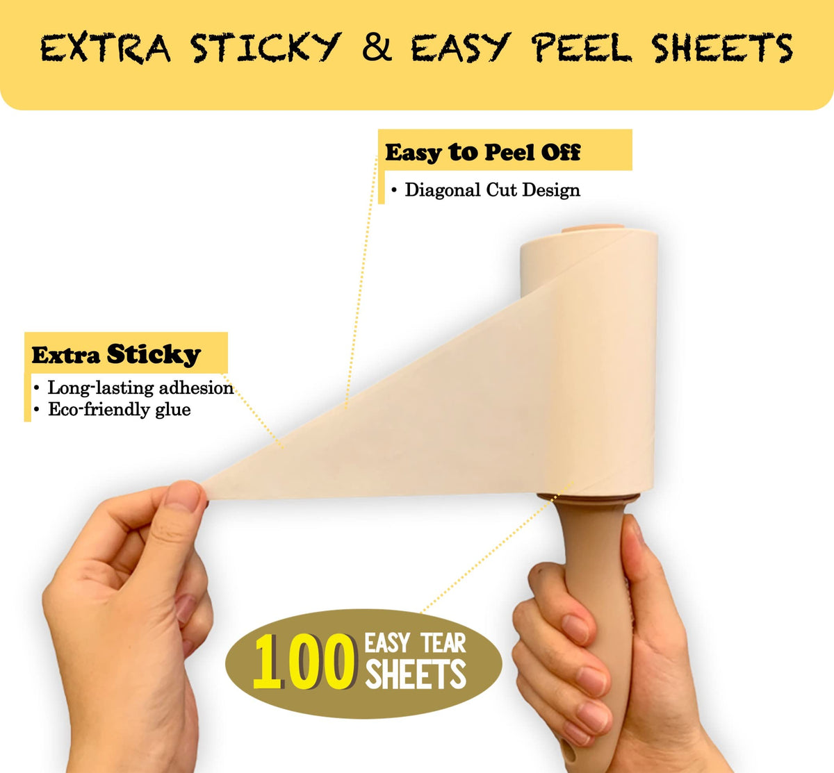 Lint Roller Refills 4" (4" / 400 Sheets)
