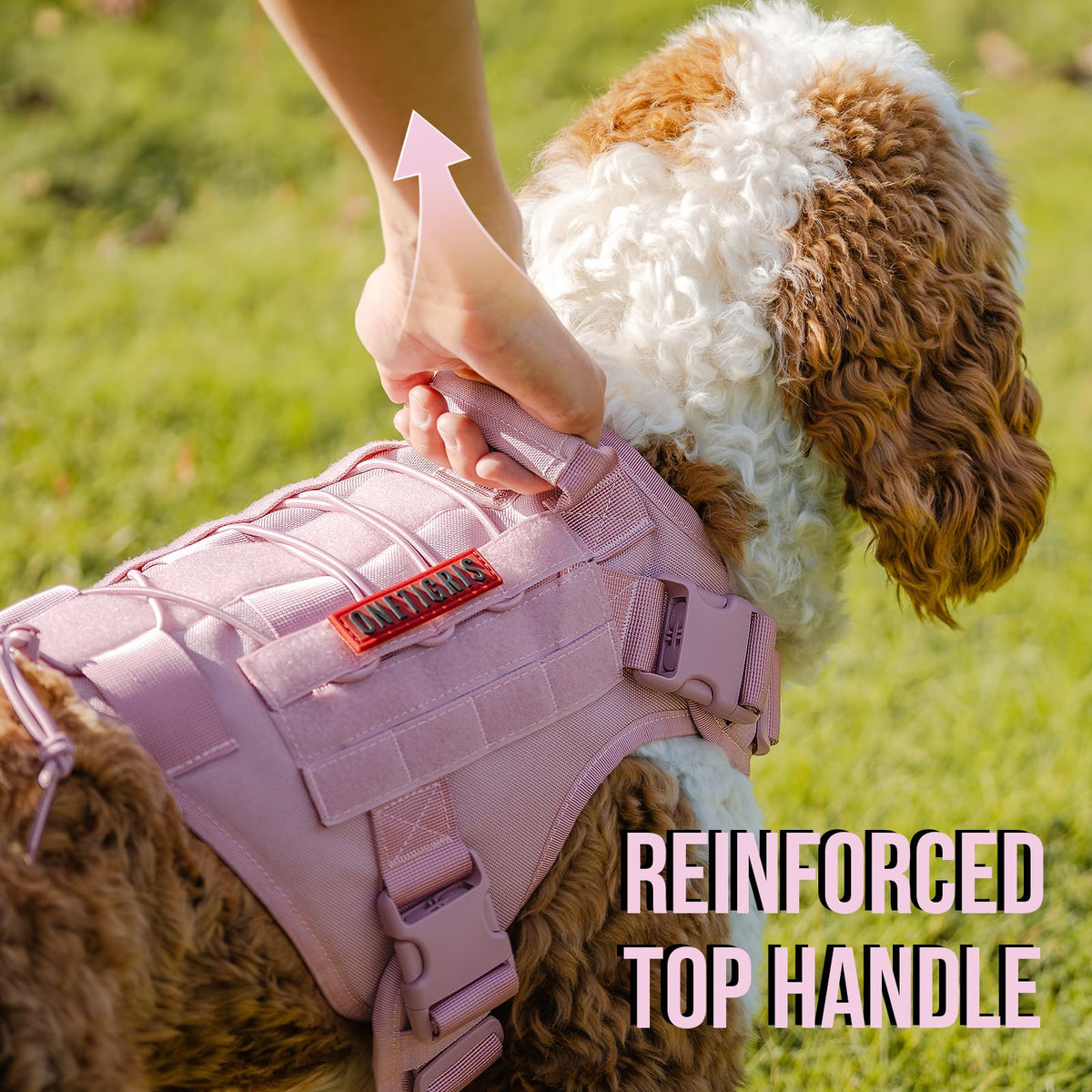 Tactical Dog Harness No (Medium / Pink)