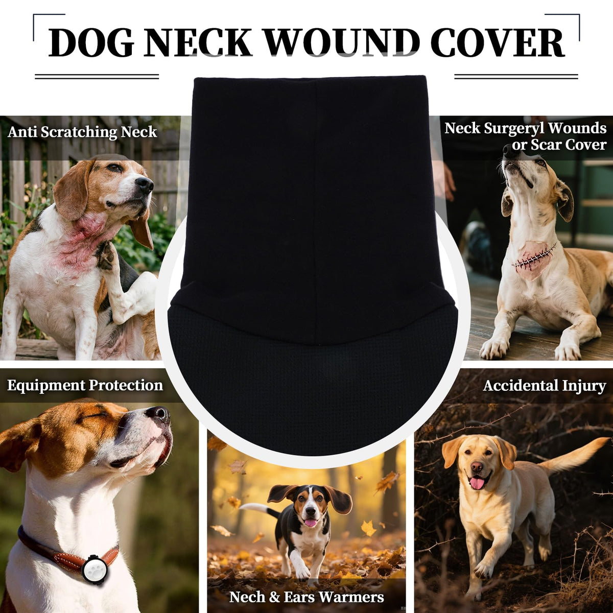 Dog Anti Anxiety Vest (3XL / Black)