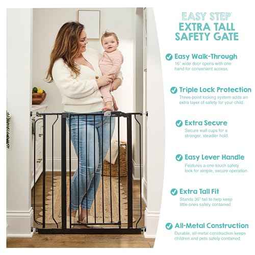 Easy Step Extra Wide Walk Through Baby Gate