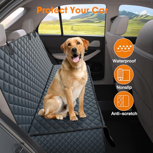 Dog Car Seat Cover (Grey / 53"W x 47"L)