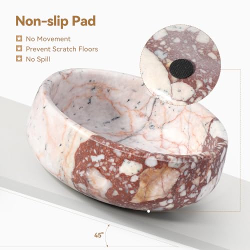 Calacatta Marble Dog Bowl (Calacatta Small)