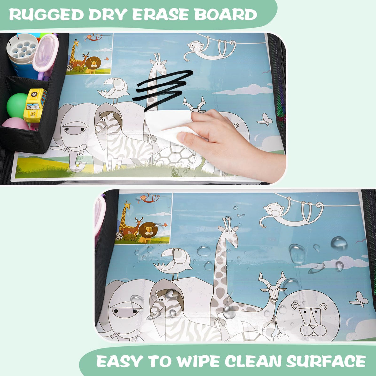 Kids Travel Tray for Car Seat (Zero Black)