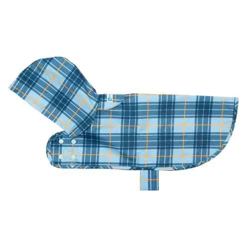 RC Pets Packable Rain Poncho (XX-Large / Blue Plaid)