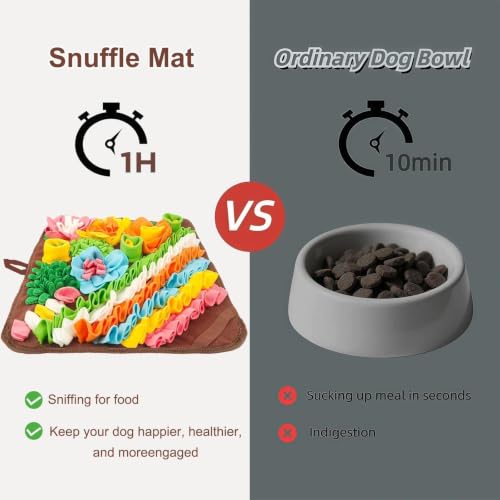 19.5" Large Snuffle Mat for Dogs (19.5"L x 19.5"W / blown)