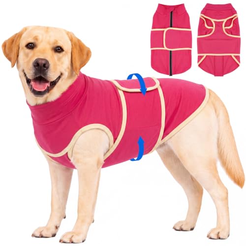 Skin Friendly Anxiety Vest Jacket for Dogs from Storms & Firework (Rosered / X-Large(Chest Girth:35.0"))