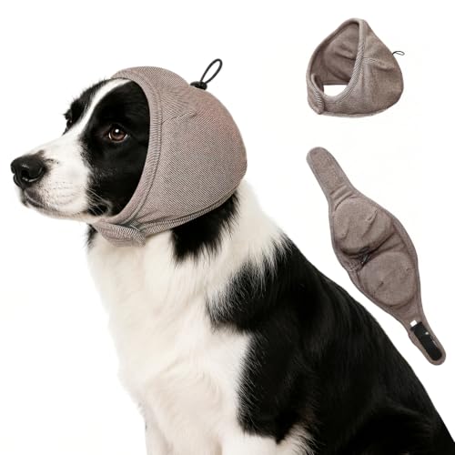 Dog Ear Cover (Khaki / M(Head Size:14-19",Rec. Weight 39–66 lbs))