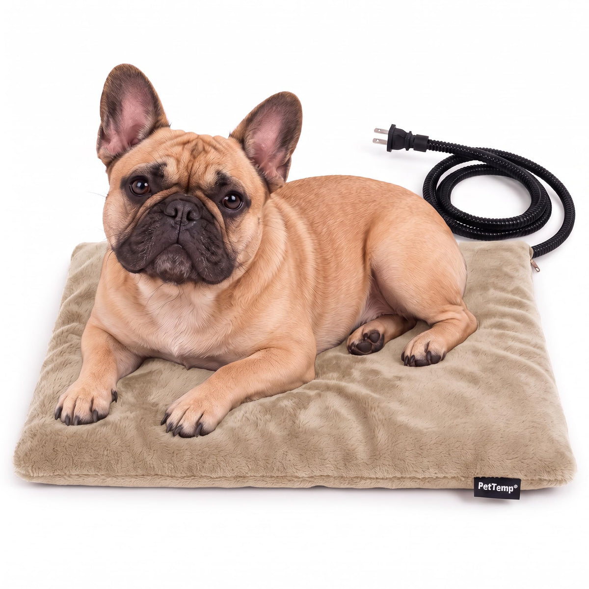 Dog Heating Pad (Beige / Medium: 20" x 16" x 1.6")