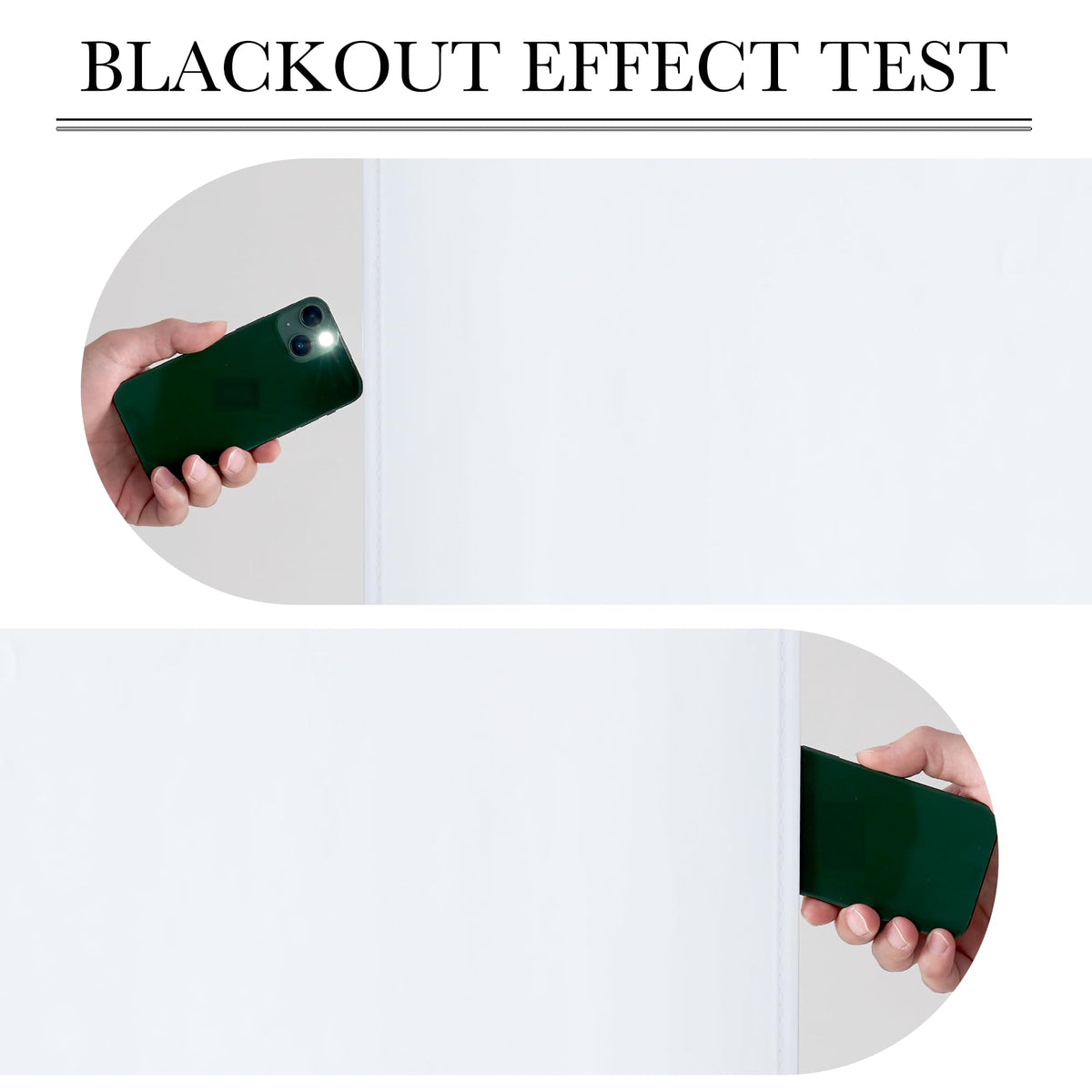 100% Blackout Door Curtains (White / 42"W x 72"L (Pack of 1))