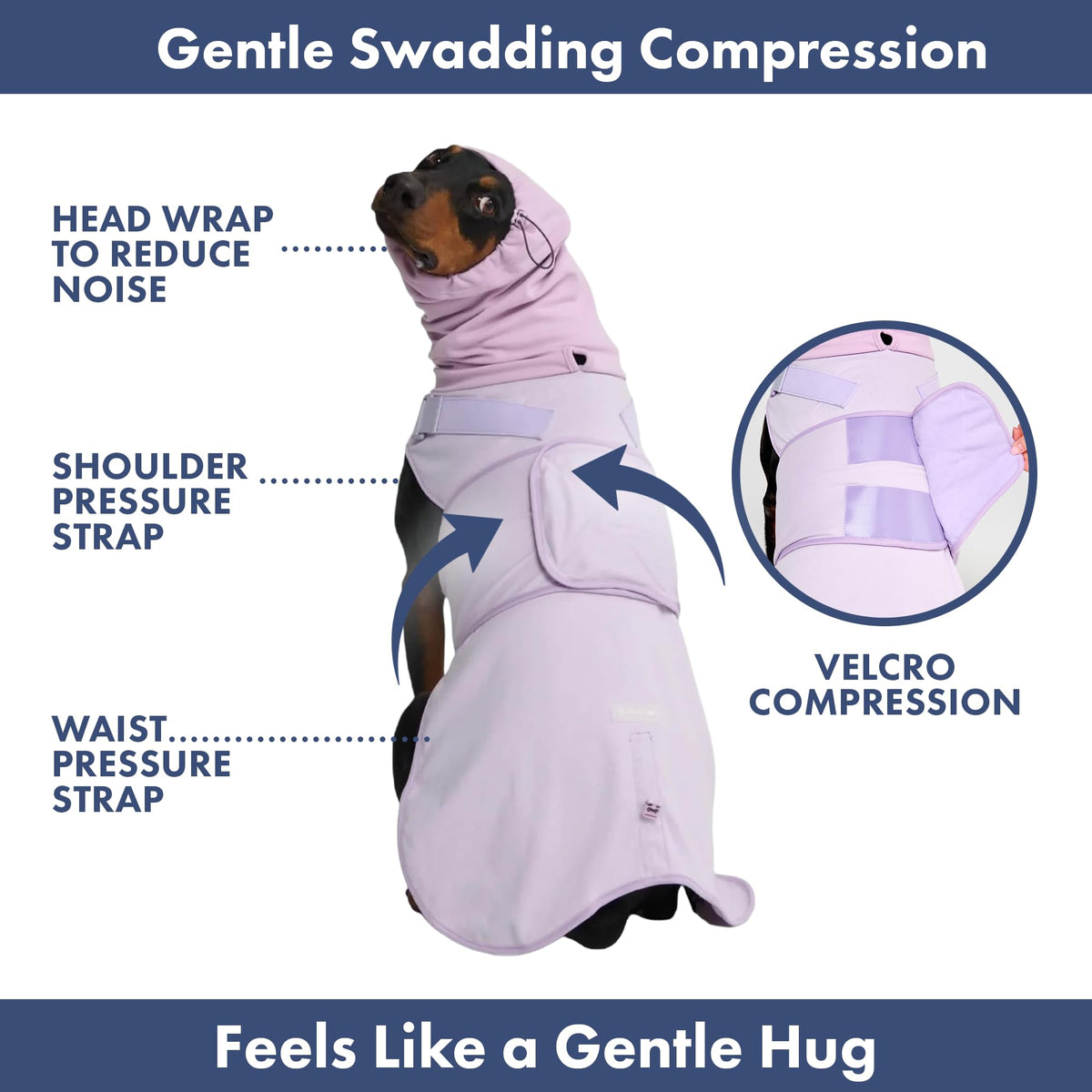 Anxiety Relief Vest for Dogs (02 Purple / Small)