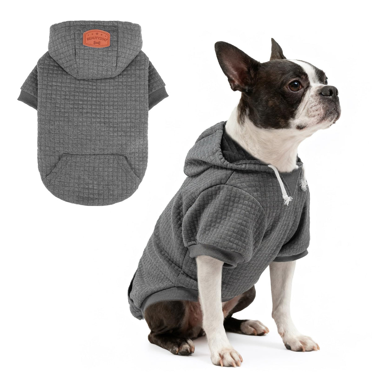 Dog Hoodies Sweater for Medium Dogs (Dark Grey / M/L (Back: 18",Chest: 25", Neck: 15"))