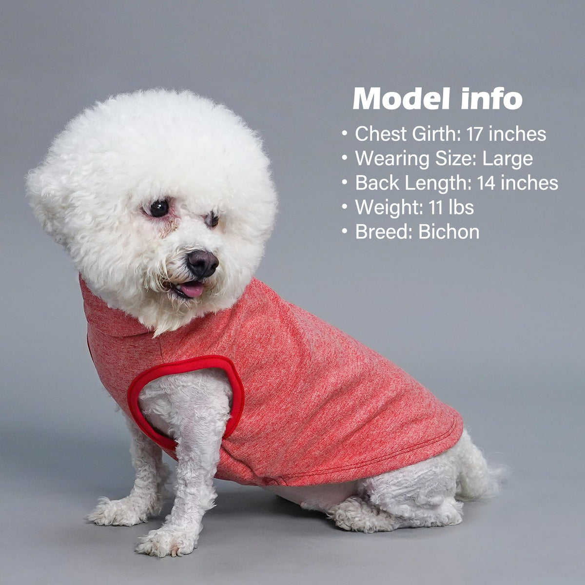 2Pack Dog Sweater for Small Dogs Soft Pet Coats Fleece Sweatshirt (Large (12-18lbs) / 7# Stripe+red)