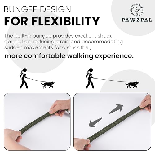 Hands Free Dog Leash (Olive Green / Large (8–10FT))