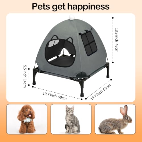 Anti Anxiety Open Elevated Pet Hammock Bed Tent House (Contemporary)