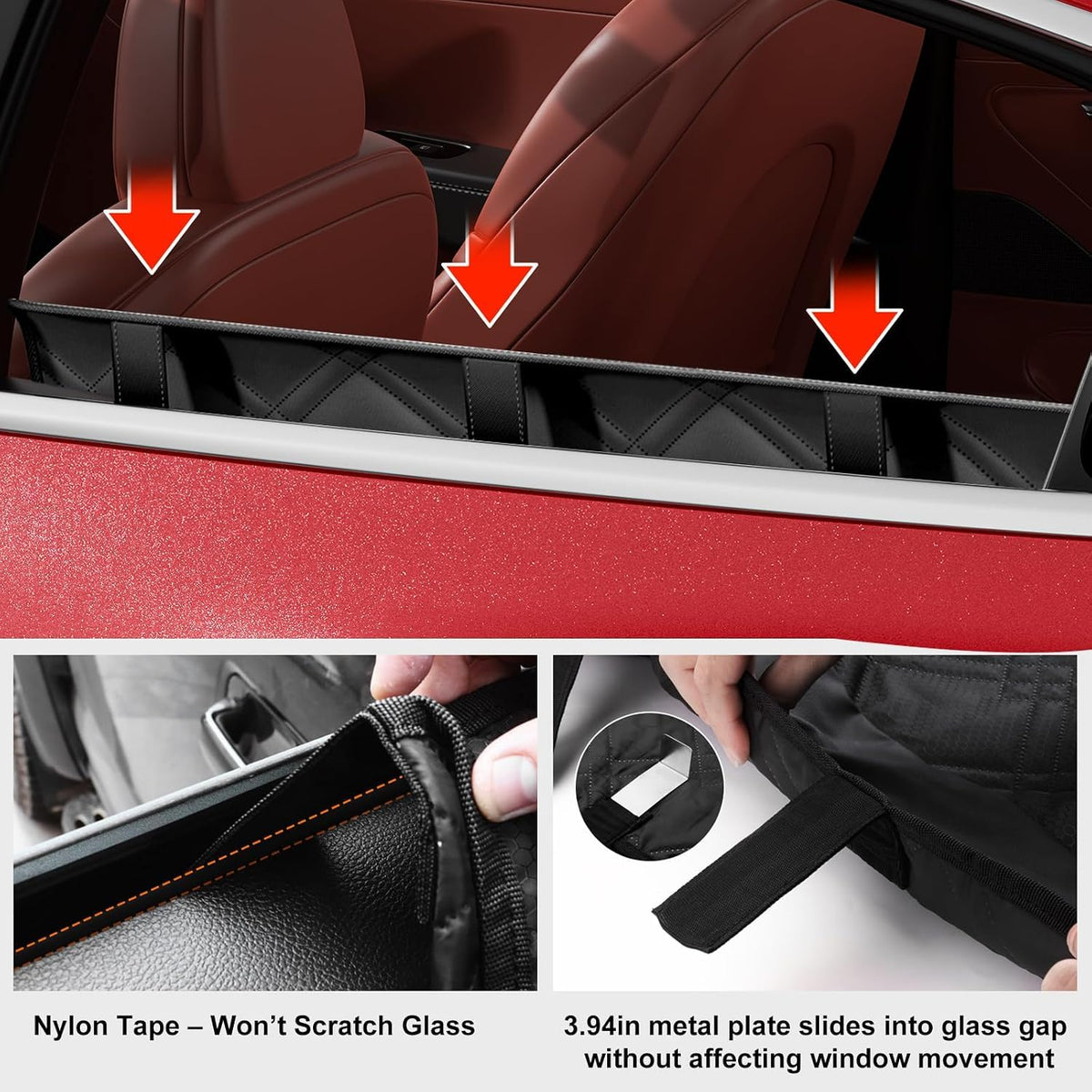 Dog Car Door Protector for Small SUVs with Small Windows (L [Fit Small SUV with Small window])